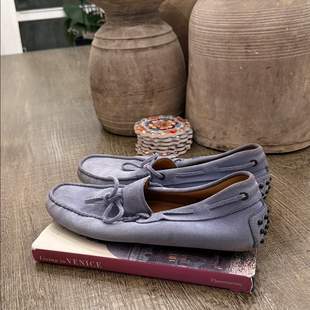 Tod’s Suede Gommino Driving Shoes - Blue